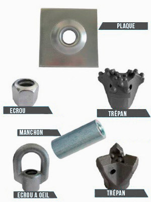 Trepans barre autoforantes